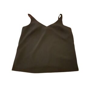 Banana Republic Black V-Neck Camisole Adjustable Spaghetti Strap Tank Top Size M